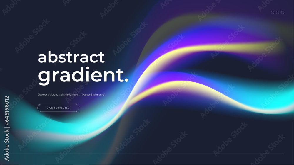 Poster abstract background colorful gradient vector