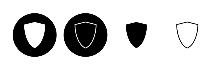 Shield icon set. Protection icon vector. Security vector icon