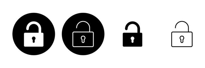 Lock icon set. Padlock icon vector. Encryption icon. Security symbol