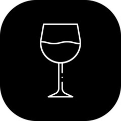 Wine food and drink icon with black filled line outline. wine, red, glass, alcohol, drink, party, winery. Vector illustration