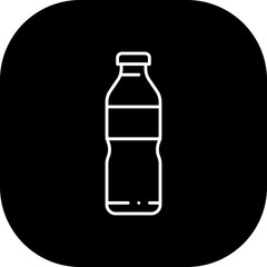 Mineral water food and drink icon with black filled line outline. water, mineral, fresh, liquid, drink, transparent, natural. Vector illustration