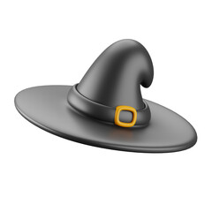 3d icon of halloween witch hat.