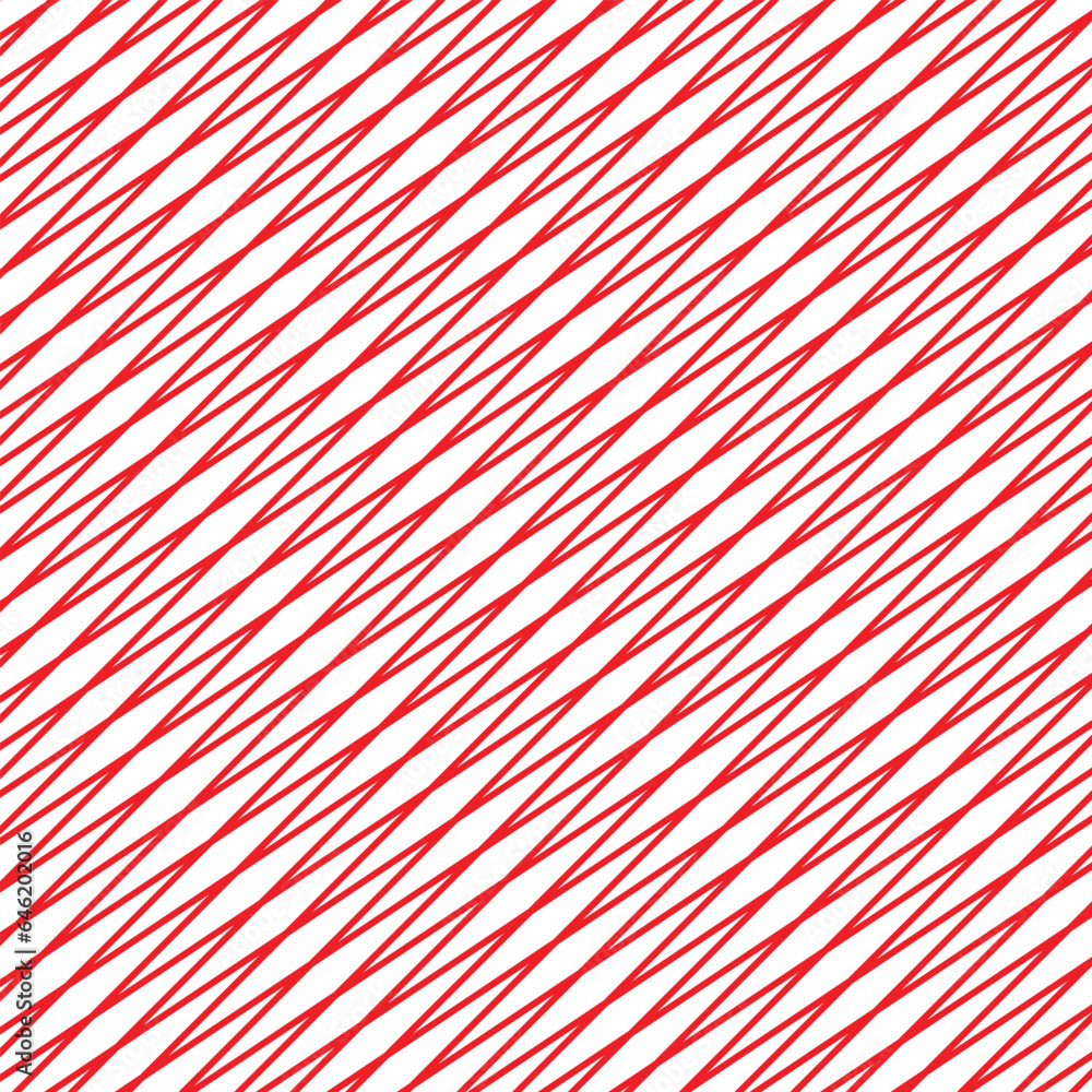 Aufkleber abstract diagonal repeat red cross line pattern.