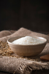Fototapeta na wymiar Asian rice, Vietnam rice is the best rice in Asia, hi res photo