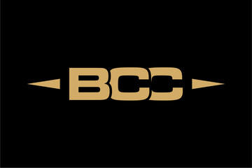 BCC creative letter logo design vector icon illustration	