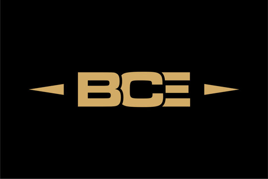 BCE creative letter logo design vector icon illustration