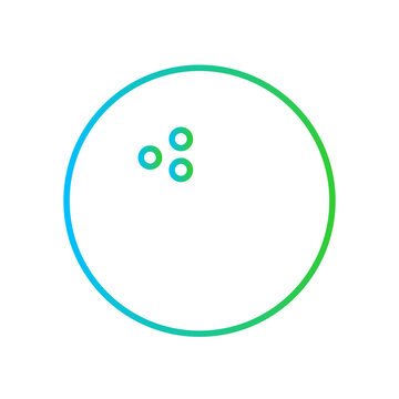 recommend clip art: Bowling sport and fitness icon with blue and green gradient outline style. bowling, sport, ball, game, strike, competition, web. Vector illustration