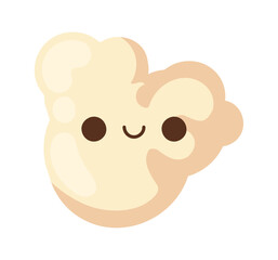 kawaii pop corn icon