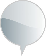 speech bubble balloon icon sticker memo keyword planner text box banner, flat png transparent element design