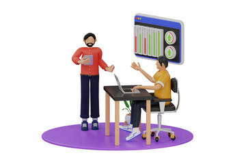 Making Business Growth 3d Illustration