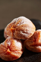 Frozen dried persimmons, dried persimmons in a traditional way