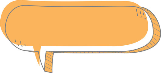 3d Colorful pastel yellow color speech bubble balloon icon sticker memo keyword planner text box banner, flat png transparent element design