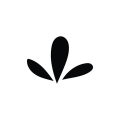 Abstract decoration icon silhouette design template isolated illustration