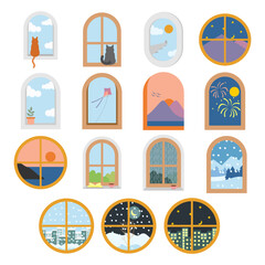 Window View Illustration