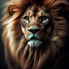 Fototapeta premium photography of brave lions, looks, tender, felines, beautiful white photographs for paintings