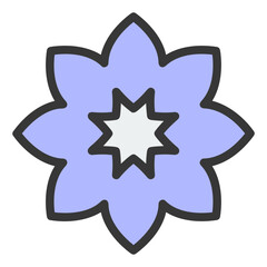 Flower icon symbol vector image. Illustration of the beautiful daisy floral design image