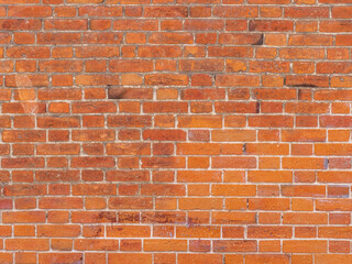 Fragment of a 19th century brick wall