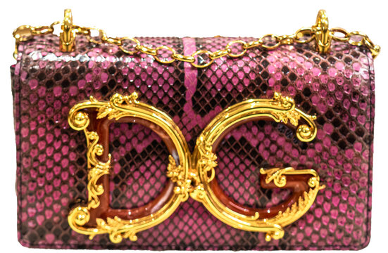 DG Girls python shoulder bag by Dolce & Gabbana.Milan - Italy,11 September 2023