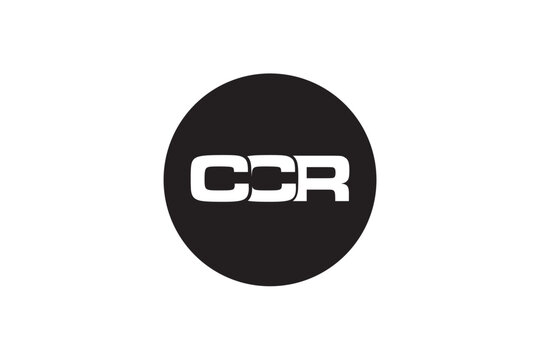 CCR creative letter logo design vector icon illustration	

