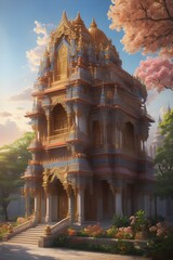 Sacred Beauty A Photorealistic Tribute to the Hindu Temple, Crafted by Generative AI




