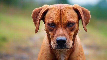 Dog close-up portrait background. Cute&nbsp;adorable funny fluffy puppy face. Home pets, animal care, love and friendship, domestic animals concept..