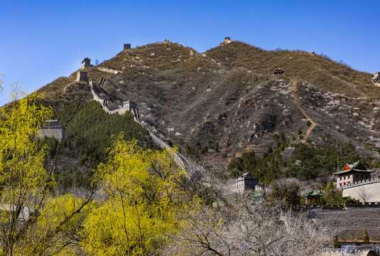 The Great Wall under the train located in the east of Beijing changping district 916 township roads juyongguan Great Wall