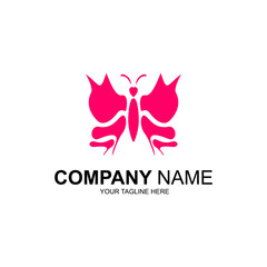 Beautiful butterfly logo. Luxurious and cool logo, suitable for beauty, cosmetics, fashion, cosmetics, etc. businesses.