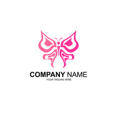 Beautiful butterfly logo. Luxurious and cool logo, suitable for beauty, cosmetics, fashion, cosmetics, etc. businesses.