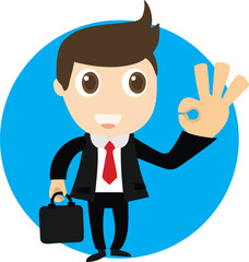 Handsome businessman animation