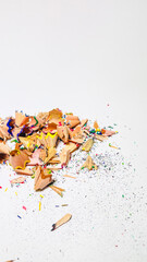 pencils and shavings