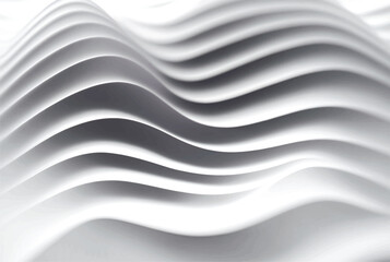 Obraz na płótnie Canvas Light volumetric rippled surface. Abstract wavy pattern. . Vector illustration 