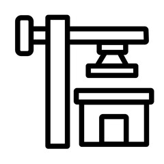 Construction builder crane