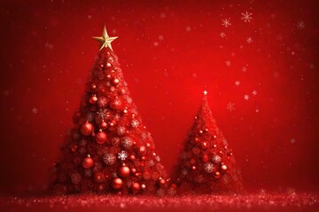 Christmas mockup with lollipop in the shape of a Christmas tree on a red background. Happy new year. Winter concept. Greeting card. Top view, flat lay