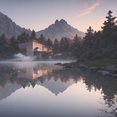 sunrise on the lake