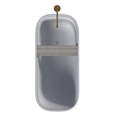 bathtub isolated on a transparent background, 3D illustration, and a CG render
