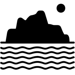 Fototapeta na wymiar isolated iceberg icon 