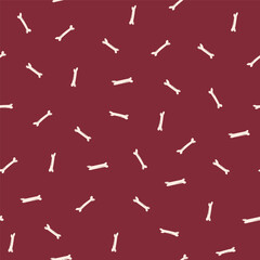 Halloween seamless pattern with bones on a red background. Trick or treat. Happy Halloween vector illustration in a flat style. Ideal for holiday cards, decorations and gift paper