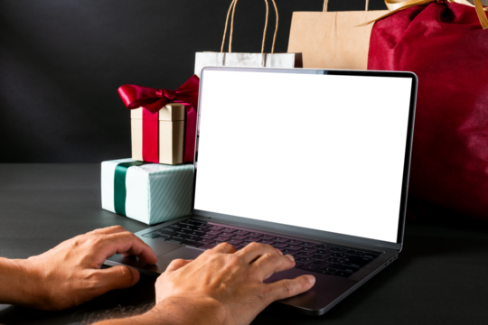 ラップトップコンピューターとブラックフライデー