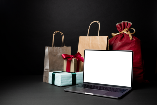 ラップトップコンピューターとブラックフライデー