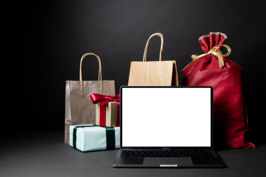 ラップトップコンピューターとブラックフライデー