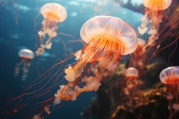 Sealife jellyfish background