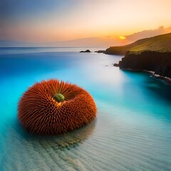 sunset over the sea Created using generative AI tools