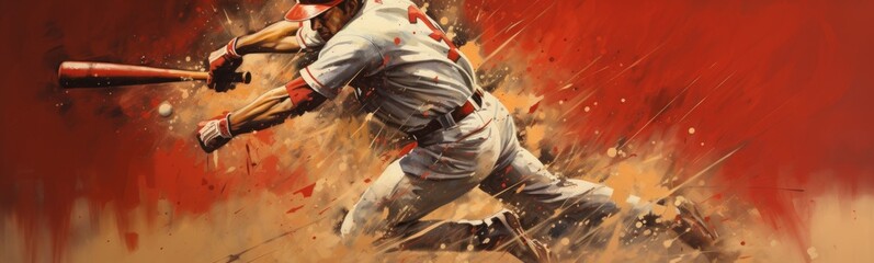 Baseball sport banner