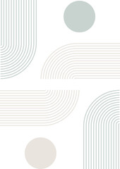 Abstract Contemporary Lines Shapes Vector