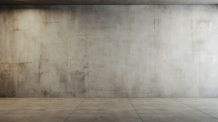 Empty concrete wall. Industrial wall design. Generative AI
