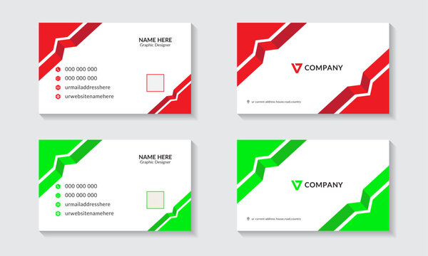 Business card, Professional Business card Design Template, With QR code space and fully editable vector, free eps file.