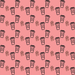 International Coffee Day Pattern Design