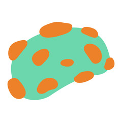 Bacteria flat illustration