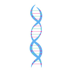 Genes flat illustration