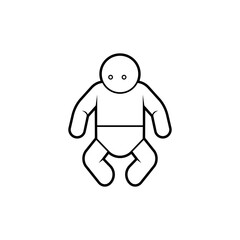 Baby Icon. Infant Symbol - Vector. 